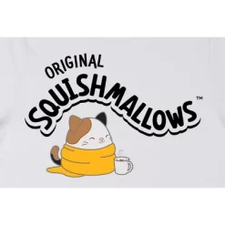 Squishmallows Cozy Cam With Cocoa Crew Neck Short Sleeve Women's White T-shirt
