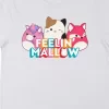 Squishmallows Feelin' Mallow Rainbow Block Text Crew Neck Short Sleeve Women's White T-shirt -Squishmallows GUEST 1556abfd 323a 4eb3 a659 8fc45a7099f3