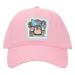 Squishmallows Beach Scene Cradle Pink Baseball Cap