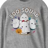 Squishmallows Halloween Boo Squad Youth Heather Gray Long Sleeve Tee