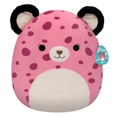 Squishmallows 16" Jalisca The Pink Leopard With Fuzzy Belly Plush Toy 8 Squishmallows 16" Jalisca The Pink Leopard With Fuzzy Belly Plush Toy - Image 6