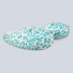 Squishmallows Kids' Toni The Leopard Plush Slippers - Teal