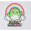 Squishmallows Maritza Feelin' Mallow Crew Neck Short Sleeve White & Green Ombre Women's T-shirt