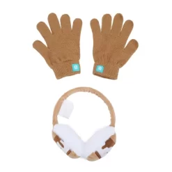 Squishmallows S'More Youth Plush Ear Muffs And Gloves Set