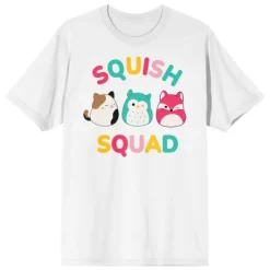 Squishmallows Squish Squad Crew Neck Short Sleeve Men's White T-shirt -Squishmallows GUEST cf08effb 12a1 4e67 815c 9800f4589366