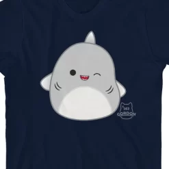 Squishmallows Gordon Crew Neck Short Sleeve Navy Youth T-shirt